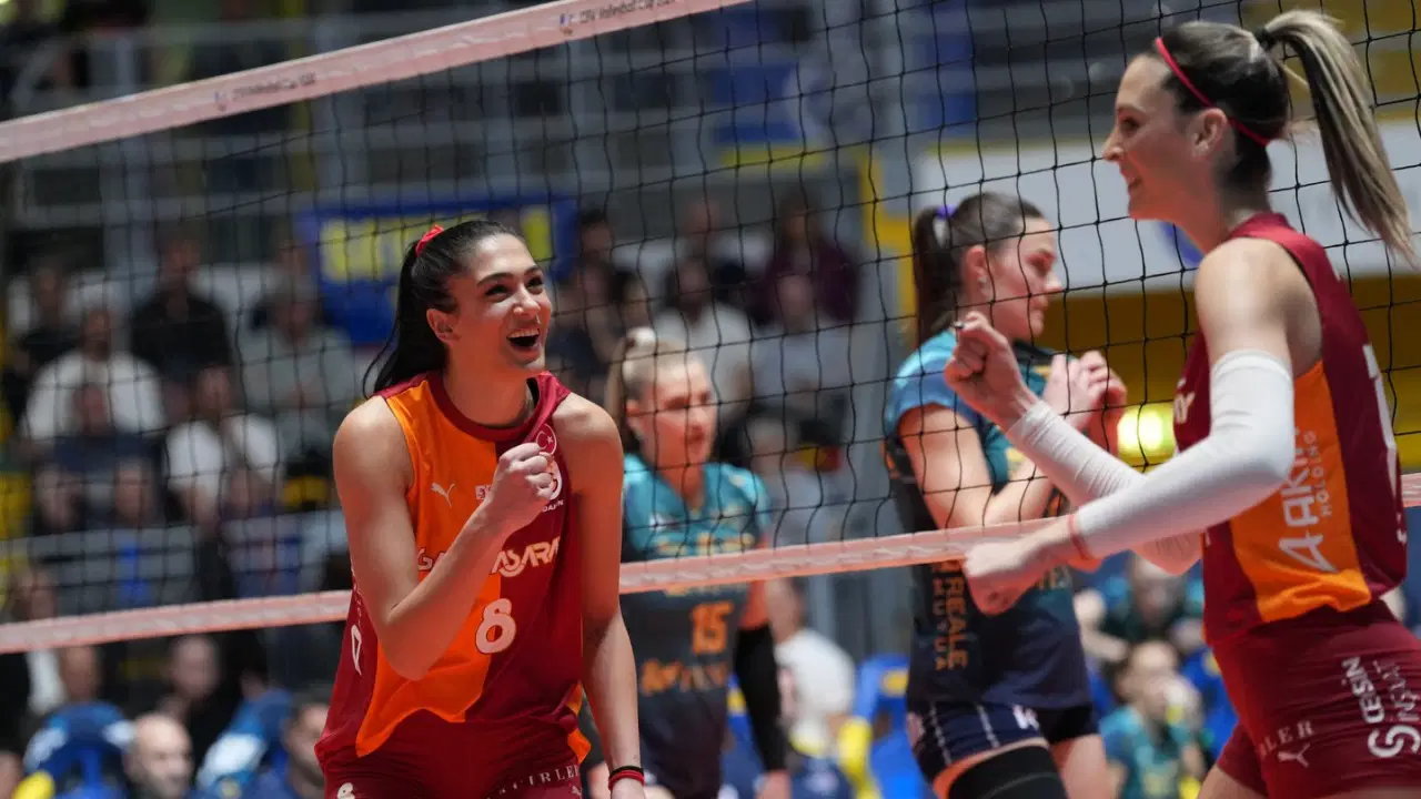 Galatasaray Daikin CEV Kupası finalinde Chieri'yi 3-2 yenerek avantajı kaptı